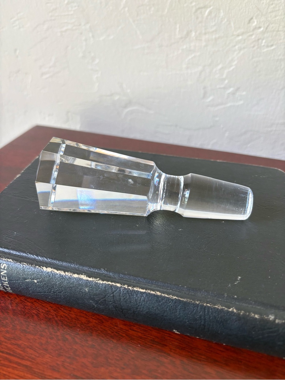 Vintage Crystal Decanter Stopper